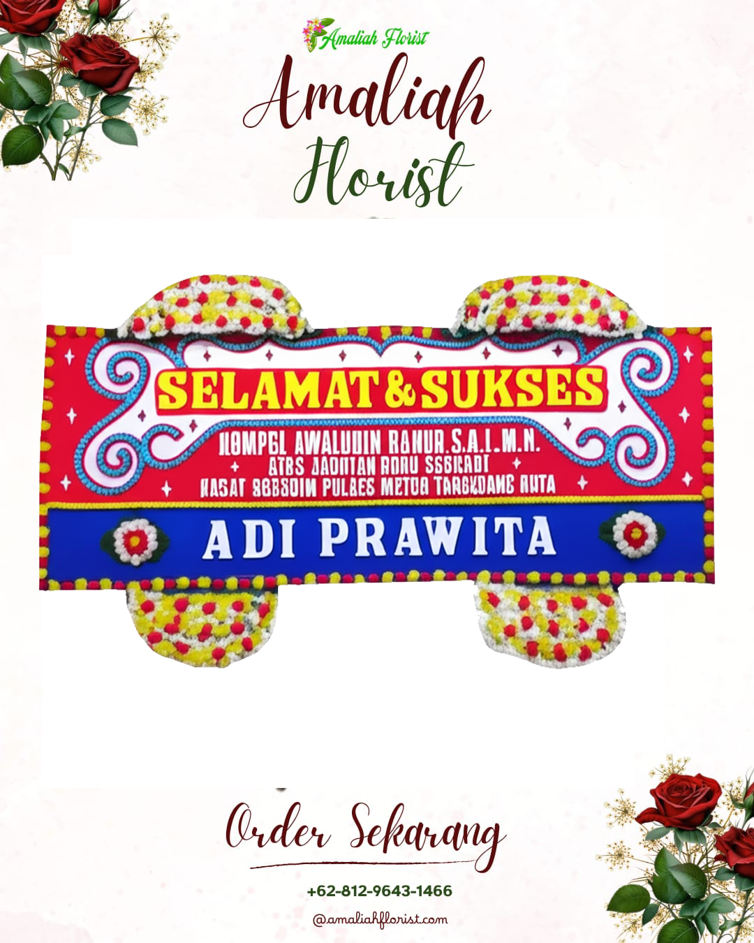 Papan Bunga Ucapan Selamat Mekar Baru